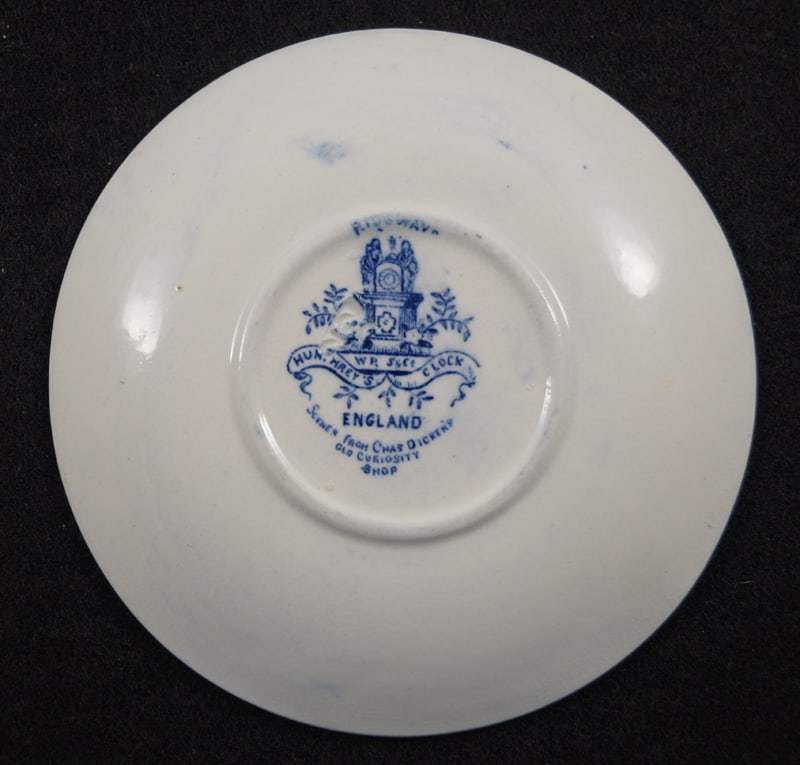 Child’s Blue China 4 5/8” Miniature Toy Plate #8 - 3