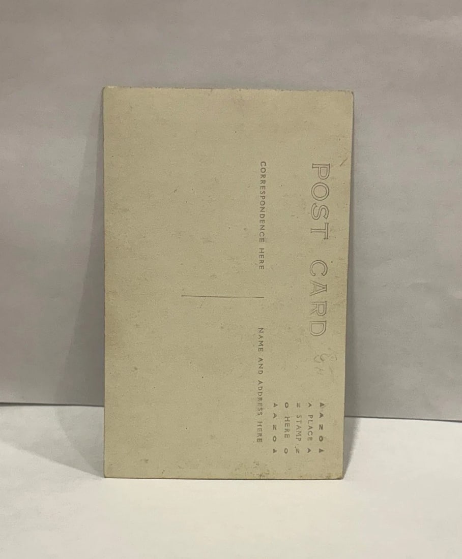 RPPC Real Photo Smiling Soldier in Uniform American Flag Patriotic Circa 1900 - 3