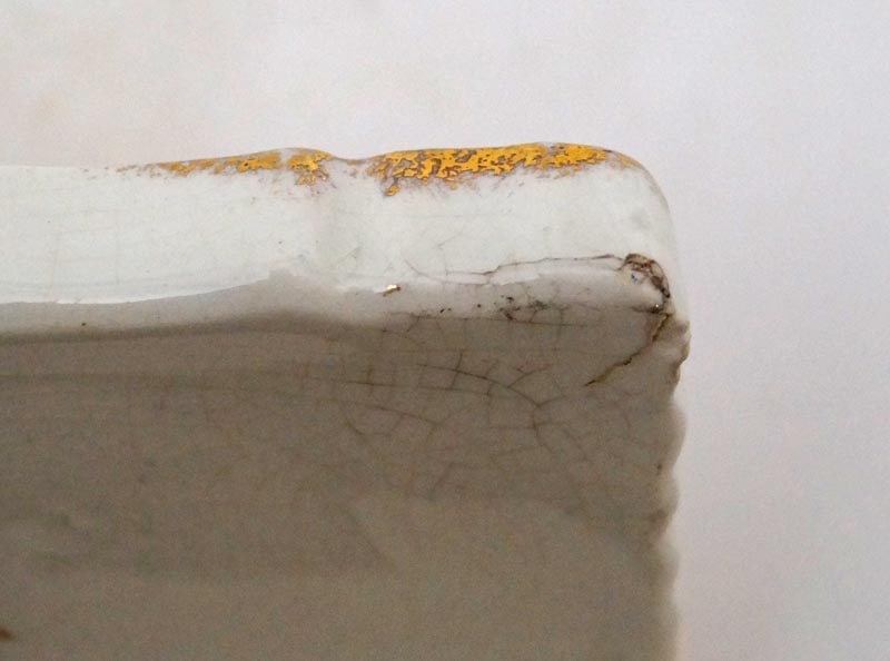 Antique China Floral Design Soap Dish - 3