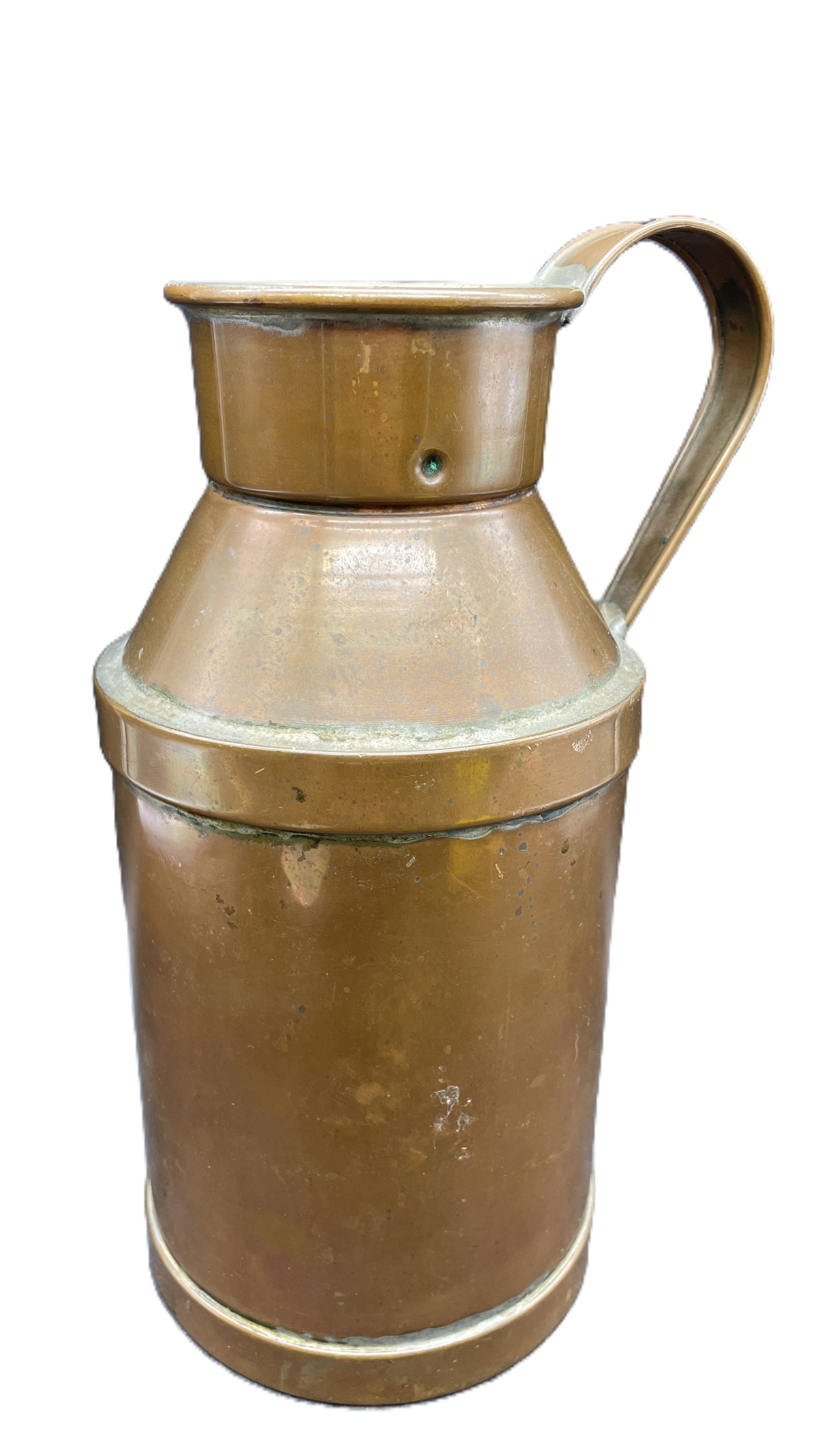 COPPER Milk Can Cream H. E. Wright Boston Mass - 2