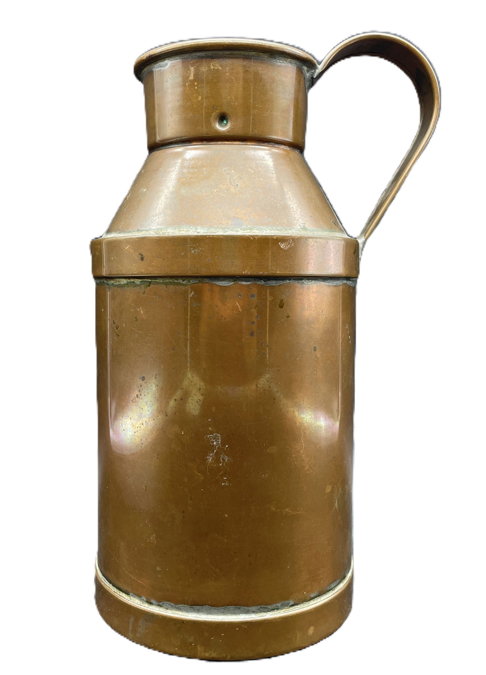 COPPER Milk Can Cream H. E. Wright Boston Mass - 3