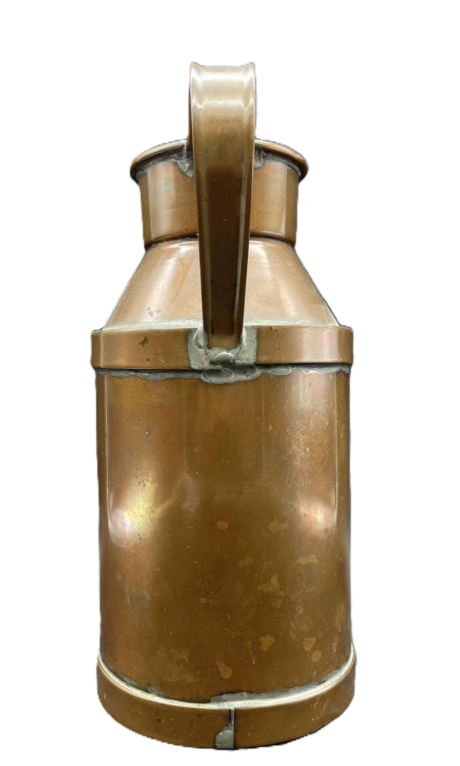 COPPER Milk Can Cream H. E. Wright Boston Mass - 4