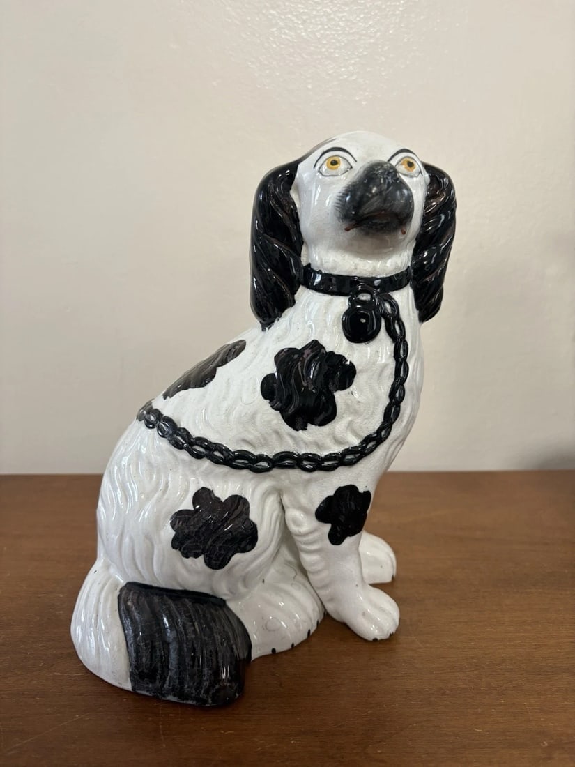 Pr Black & White Staffordshire Spaniel Dogs - 2