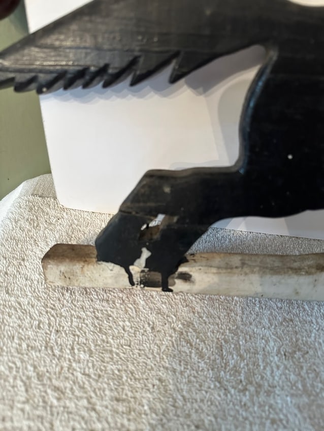 . Wooden Running Horse Weathervane Fragment - 3