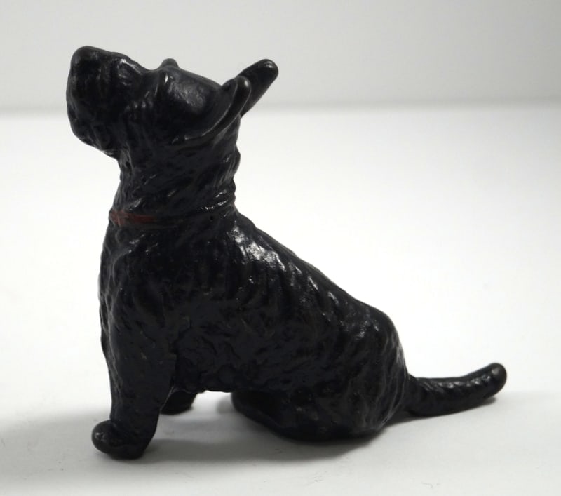 Rare Antique Scottie Dog Cast Iron Paperweight - 3