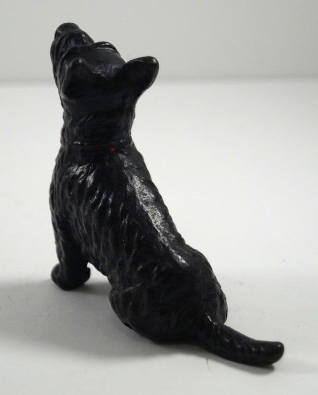 Rare Antique Scottie Dog Cast Iron Paperweight - 4