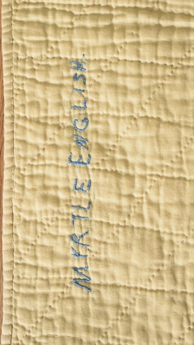 Folky Vintage Circus Crib Quilt, d. 1944 - 10