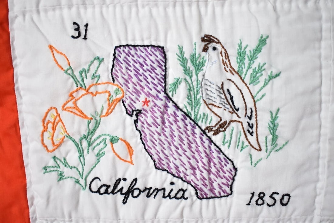 Patriotic USA State Map Quilt - 6