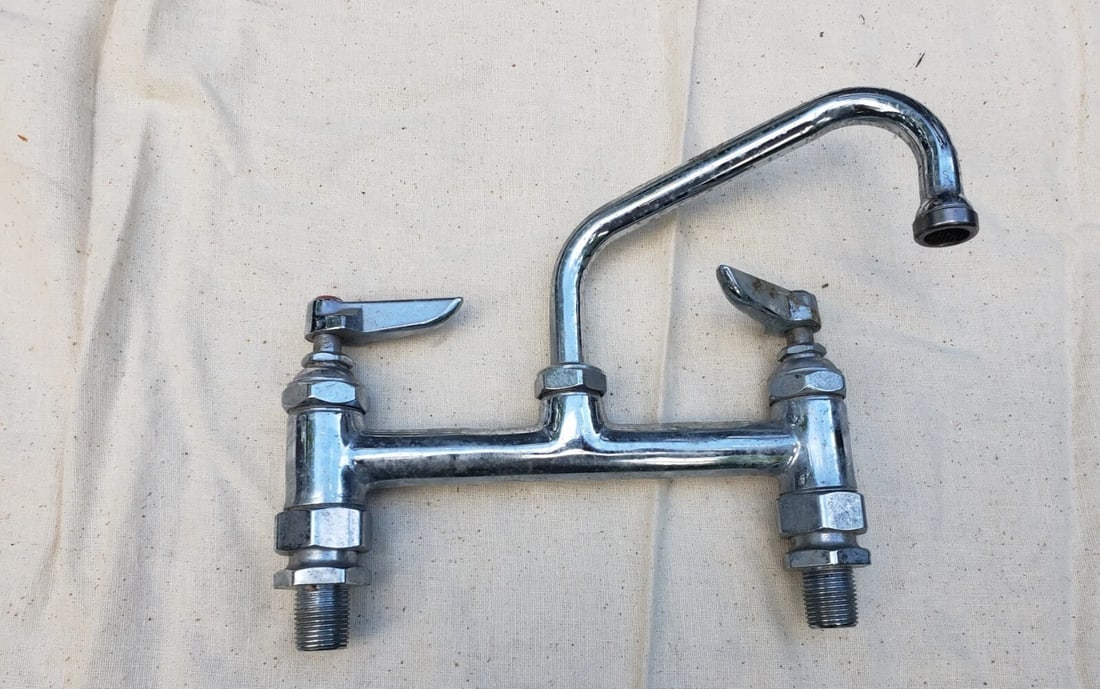 antique bathroom plumbing chrome plated brass victorian T & S: Beautiful piece in excellent condition. Probably needs new gaskets. Shipping includes insurance. Shipping:Domestic: Flat-rate of $20.00 to anywhere within the contiguous U.S.International: Foreign