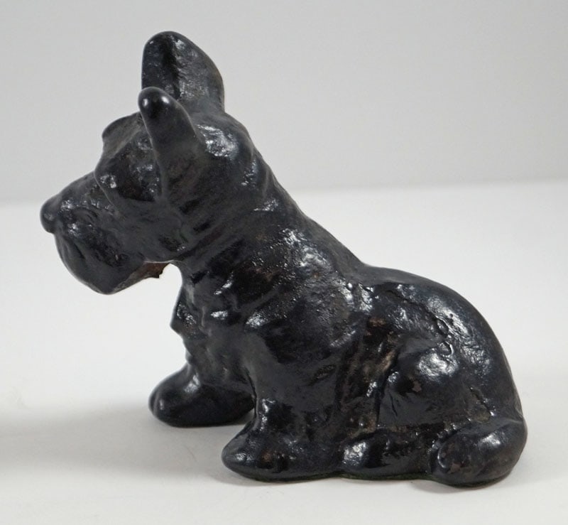 Scottie Dog Cast Iron Paperweight 1930 - 4