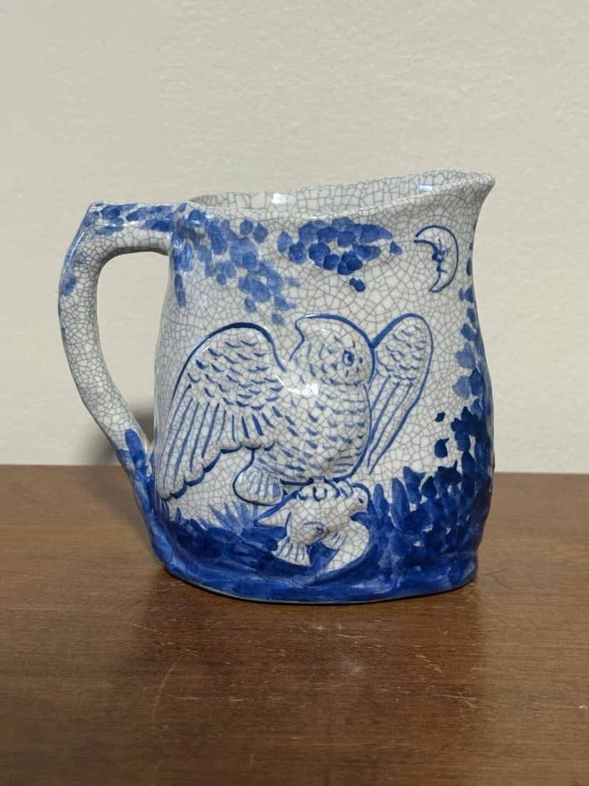 Dedham Pottery Day/night Pitcher - 2