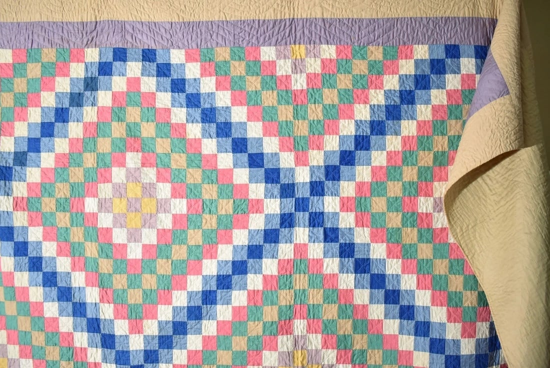 30's Amish Philadelphia Pavement Quilt - 10