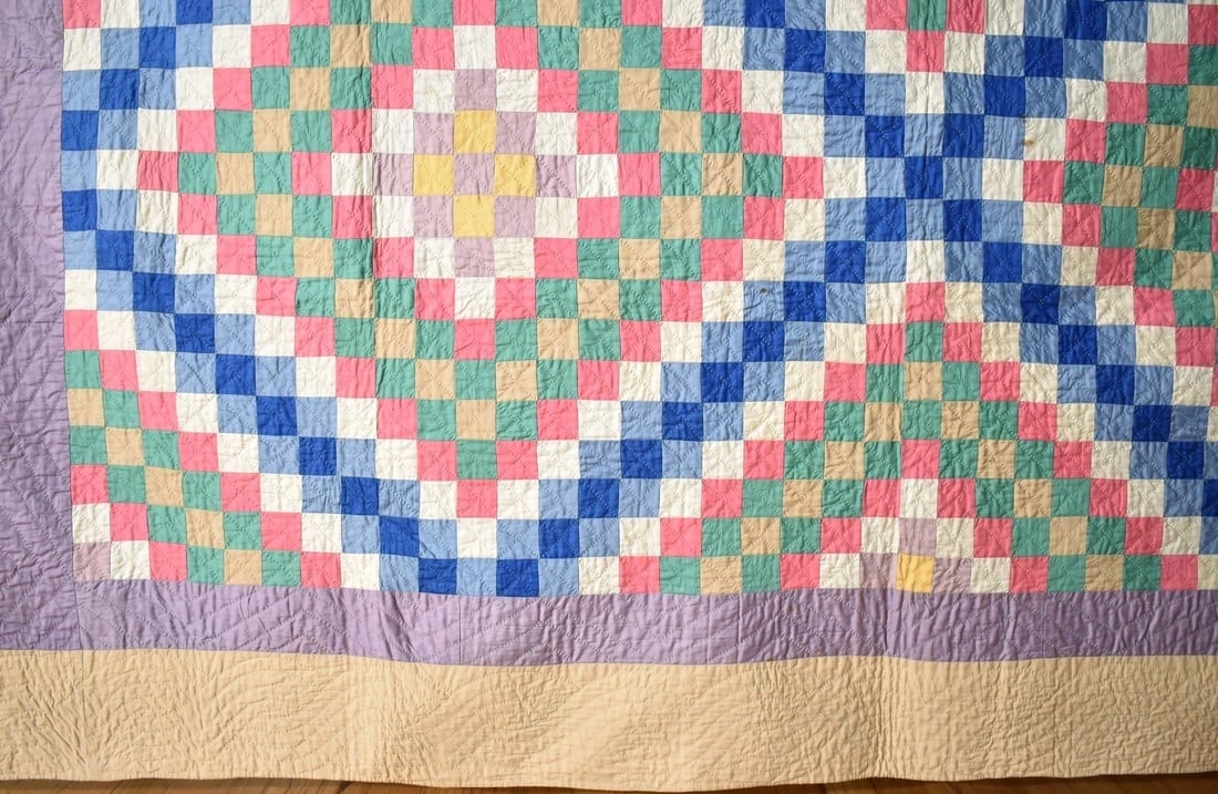 30's Amish Philadelphia Pavement Quilt - 9