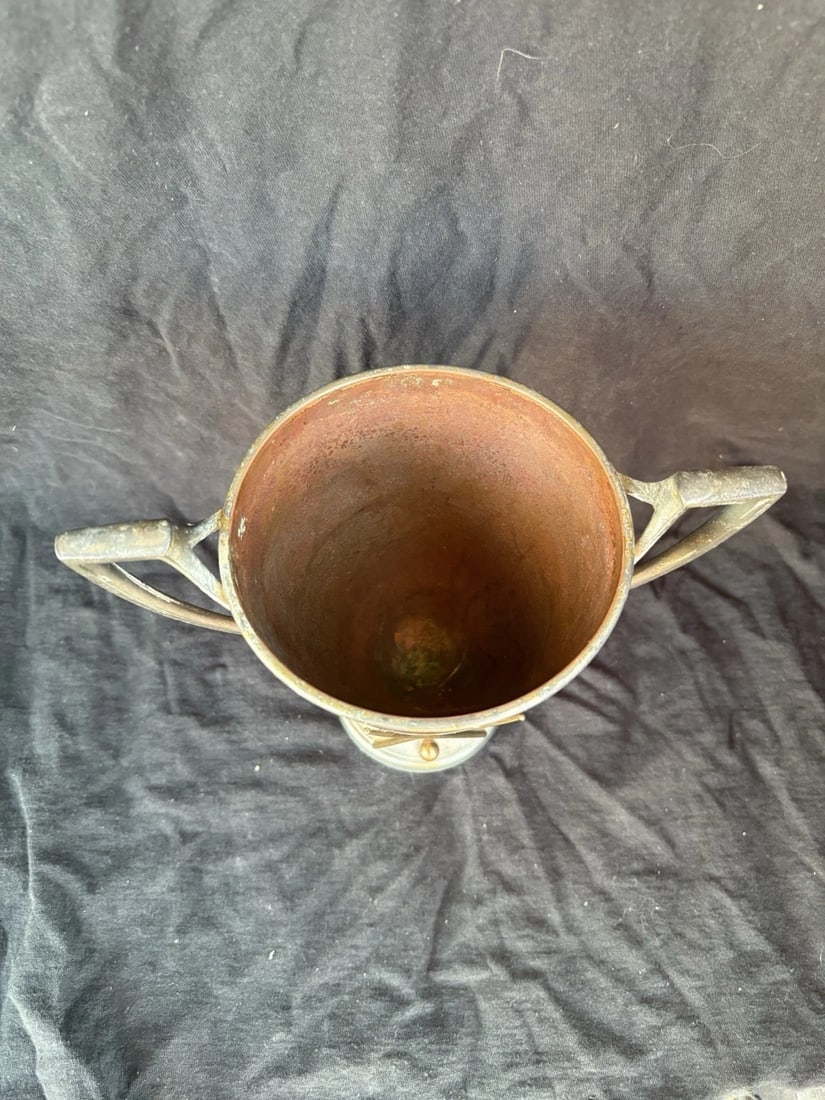 Rare 1910 Dial Lodge Princeton University Pool Loving Cup Trophy - 4