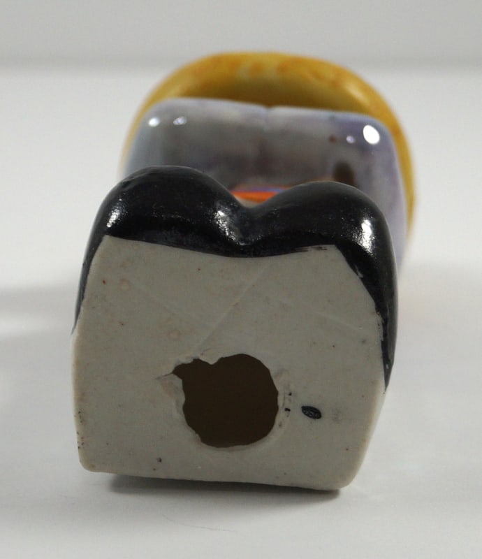 Mexican in Sombrero Porcelain Toothbrush Holder - 7