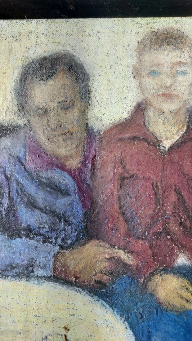 Three Generations oil painting 1950 - 2