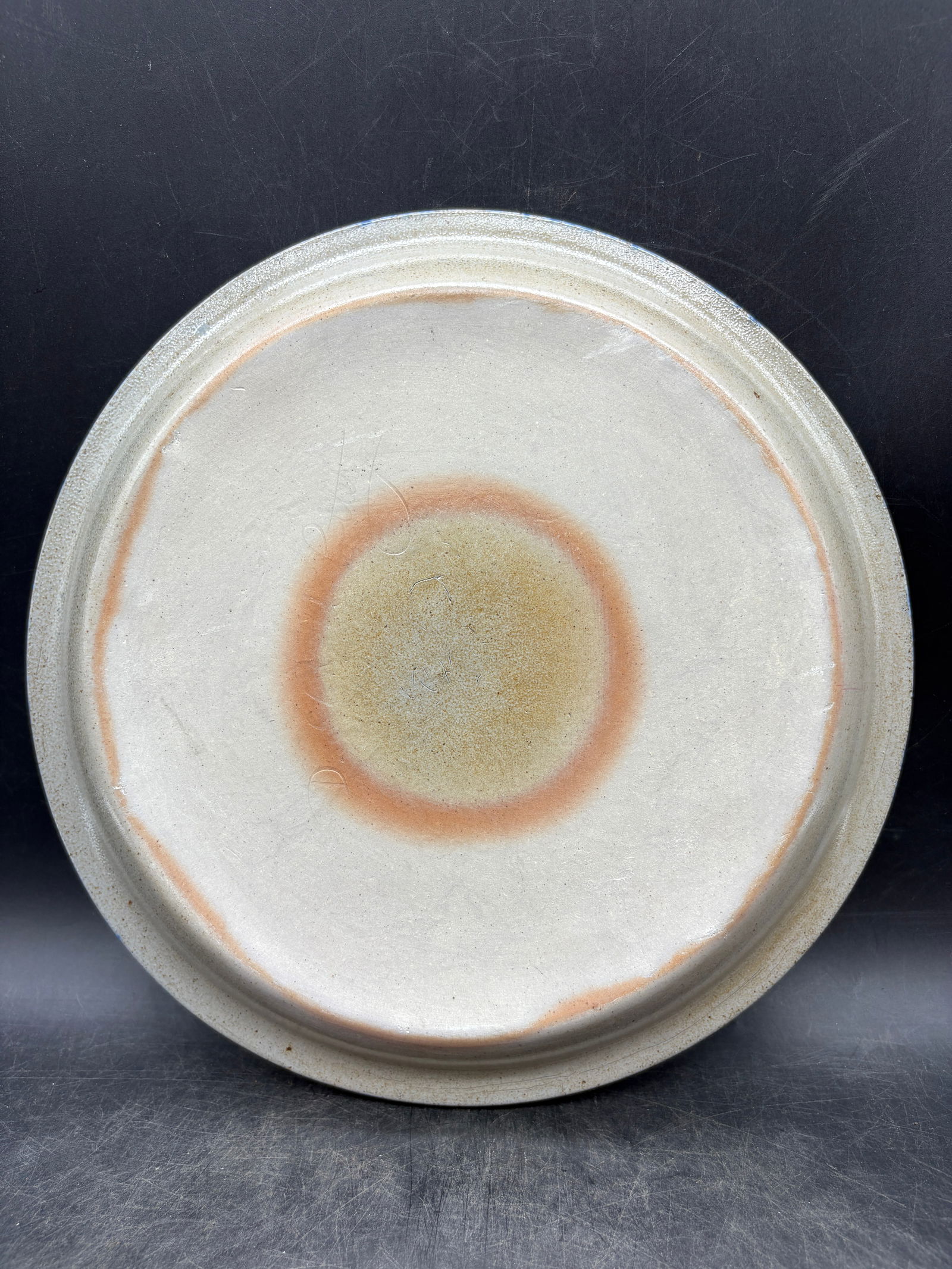 1988 Eldreth Stoneware Pottery Christmas Pie Plate - 3