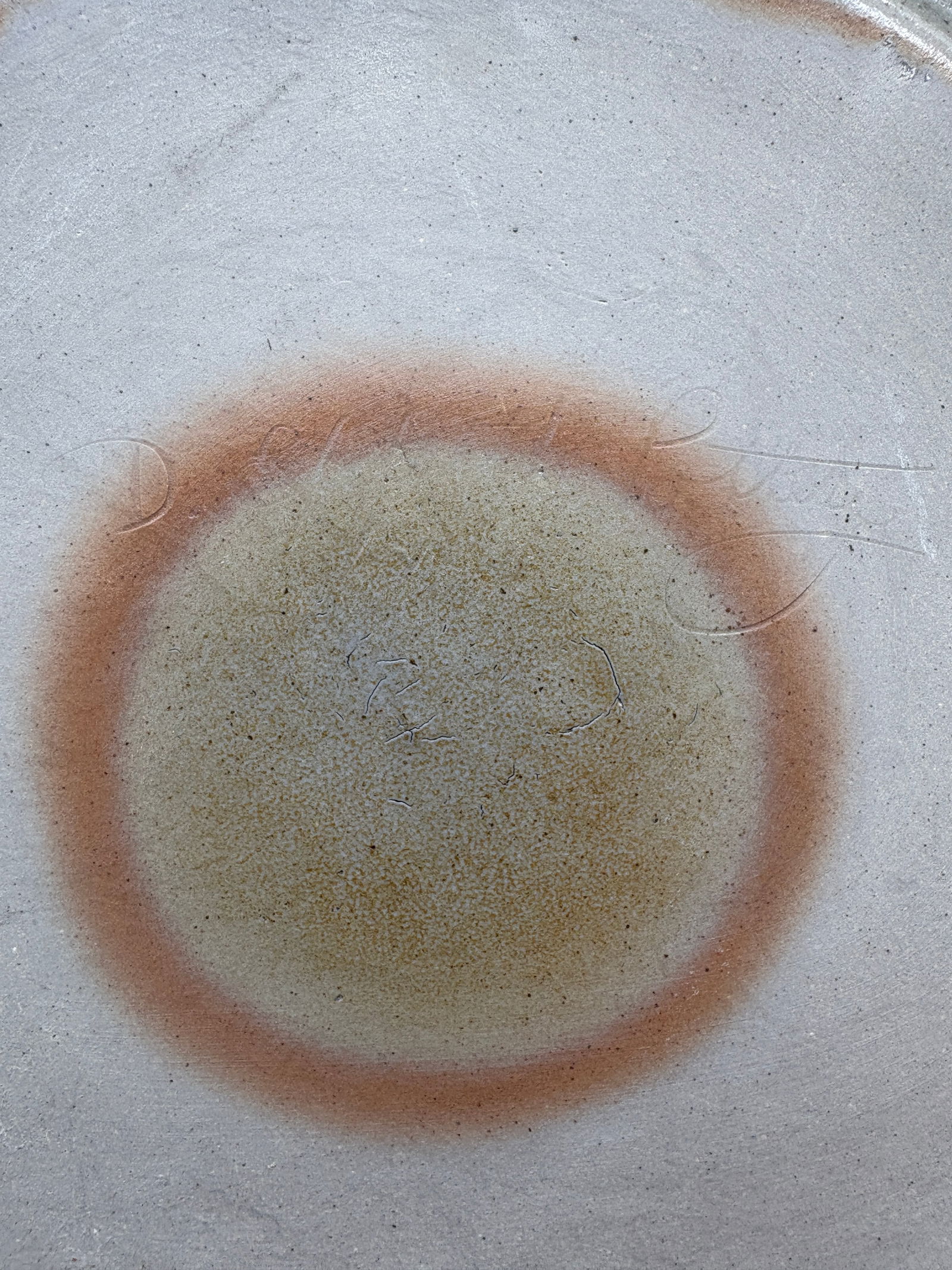 1988 Eldreth Stoneware Pottery Christmas Pie Plate - 4