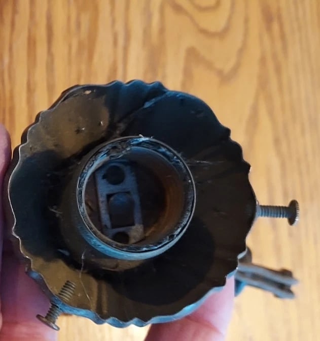 Sconce Lamp Part Awesome Patina Sockets 1920 - 2