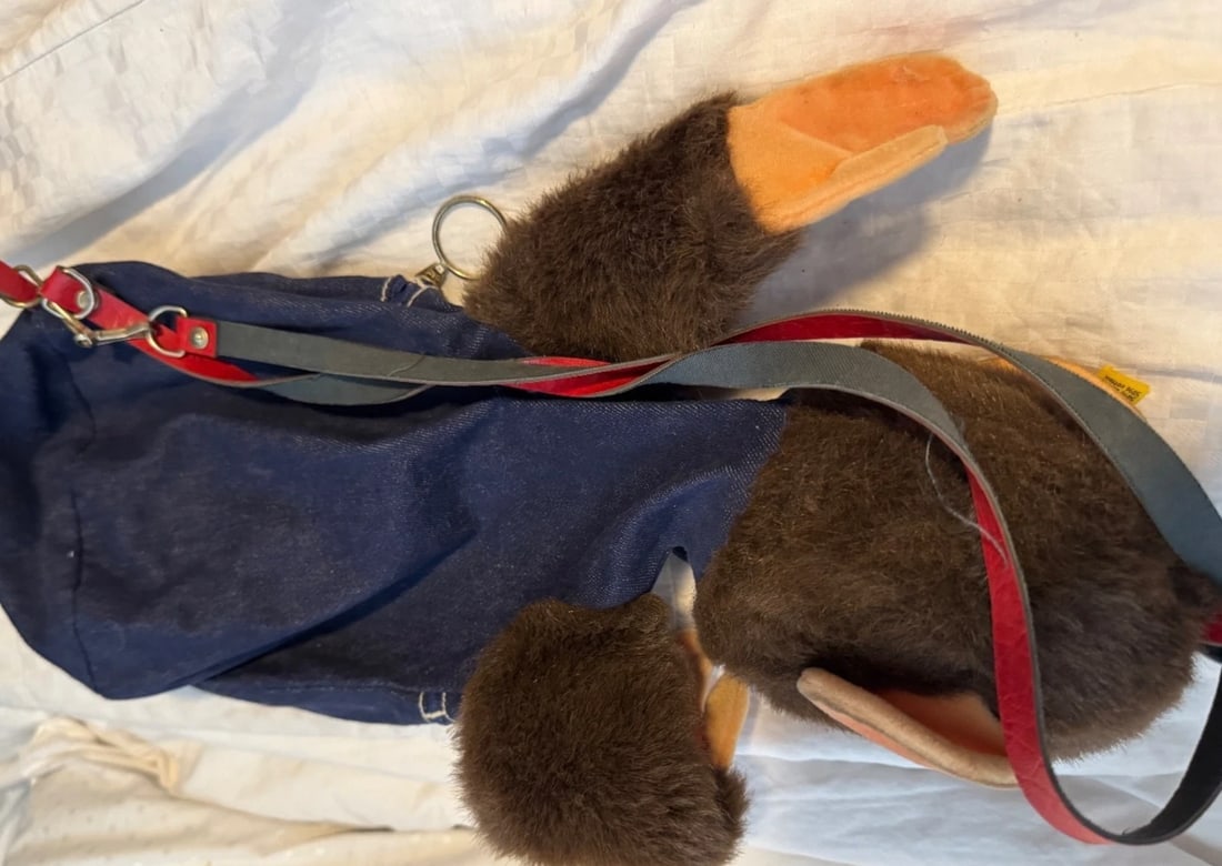 Vintage Steiff Jocko Monkey 6350/40 Ear Button 17" RARE Mohair CUTE !! - 4