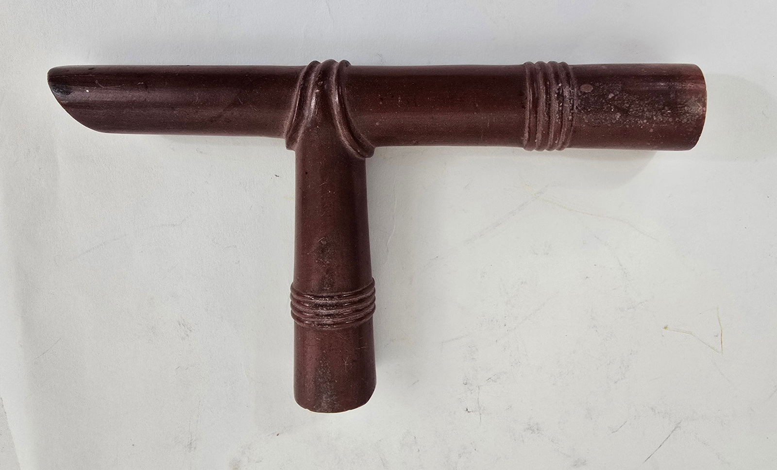 Plains Indian catlinite pipe - 3