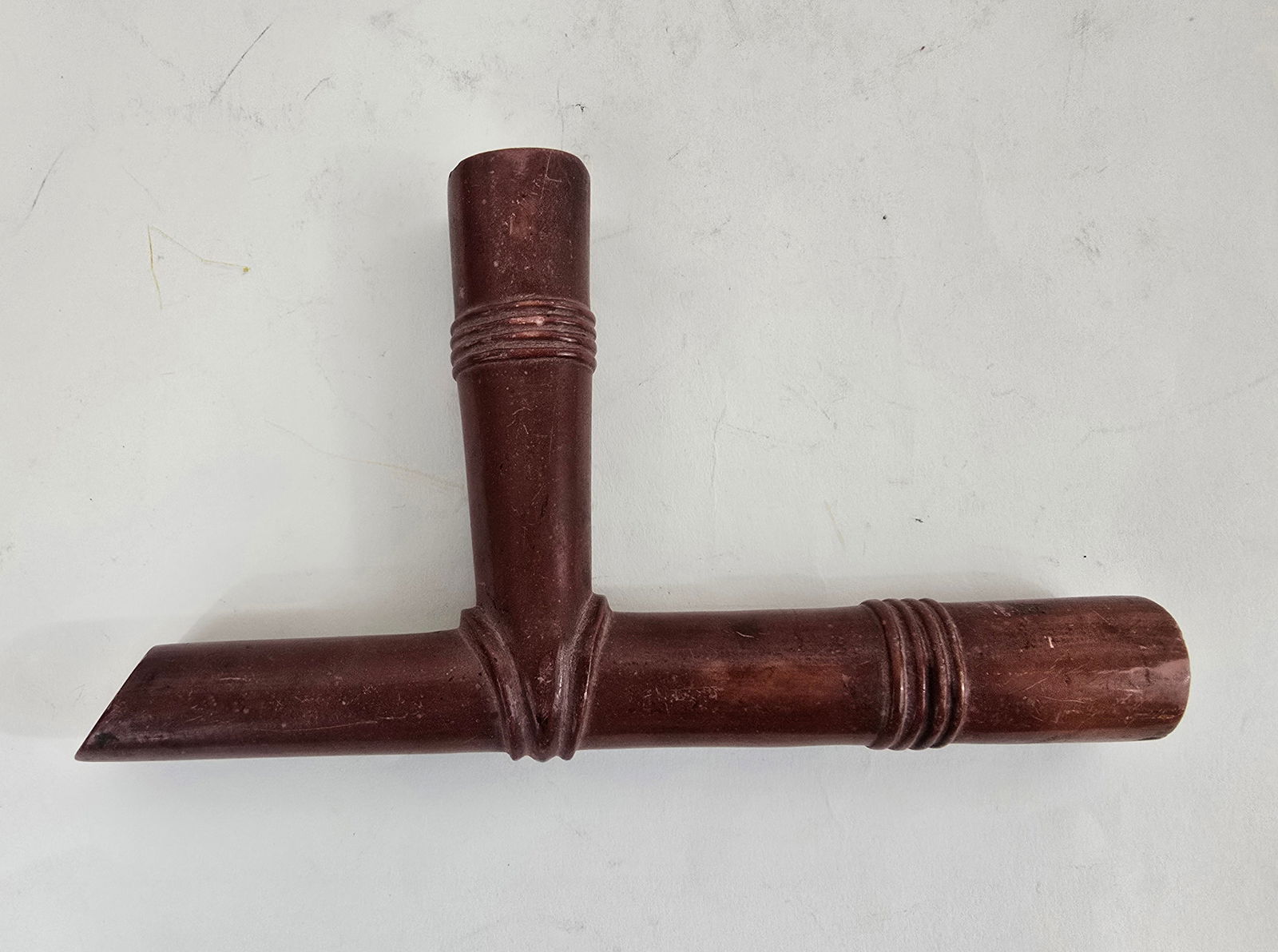 Plains Indian catlinite pipe - 6