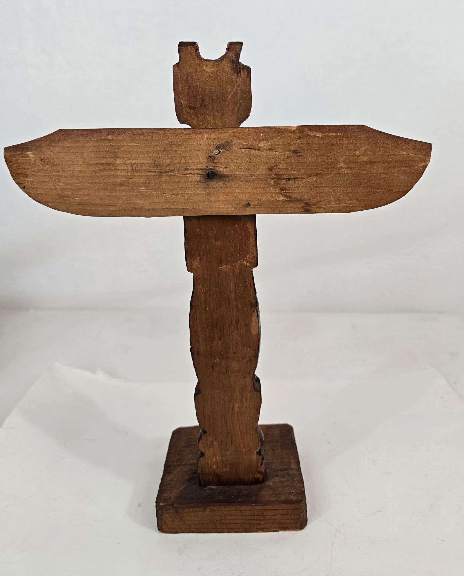 Carved and painted Northwest totem - 6