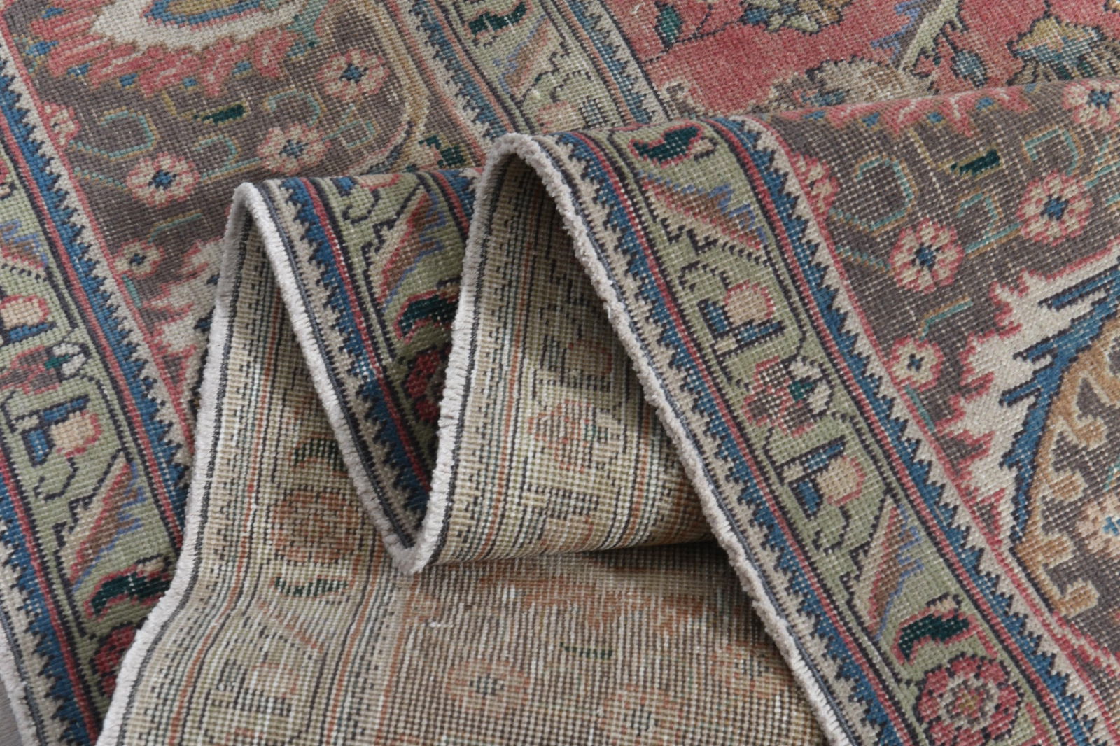 9'3x12'4 ft, PINK OVERSIZED RUG, Vintage Wool (1 of 19)