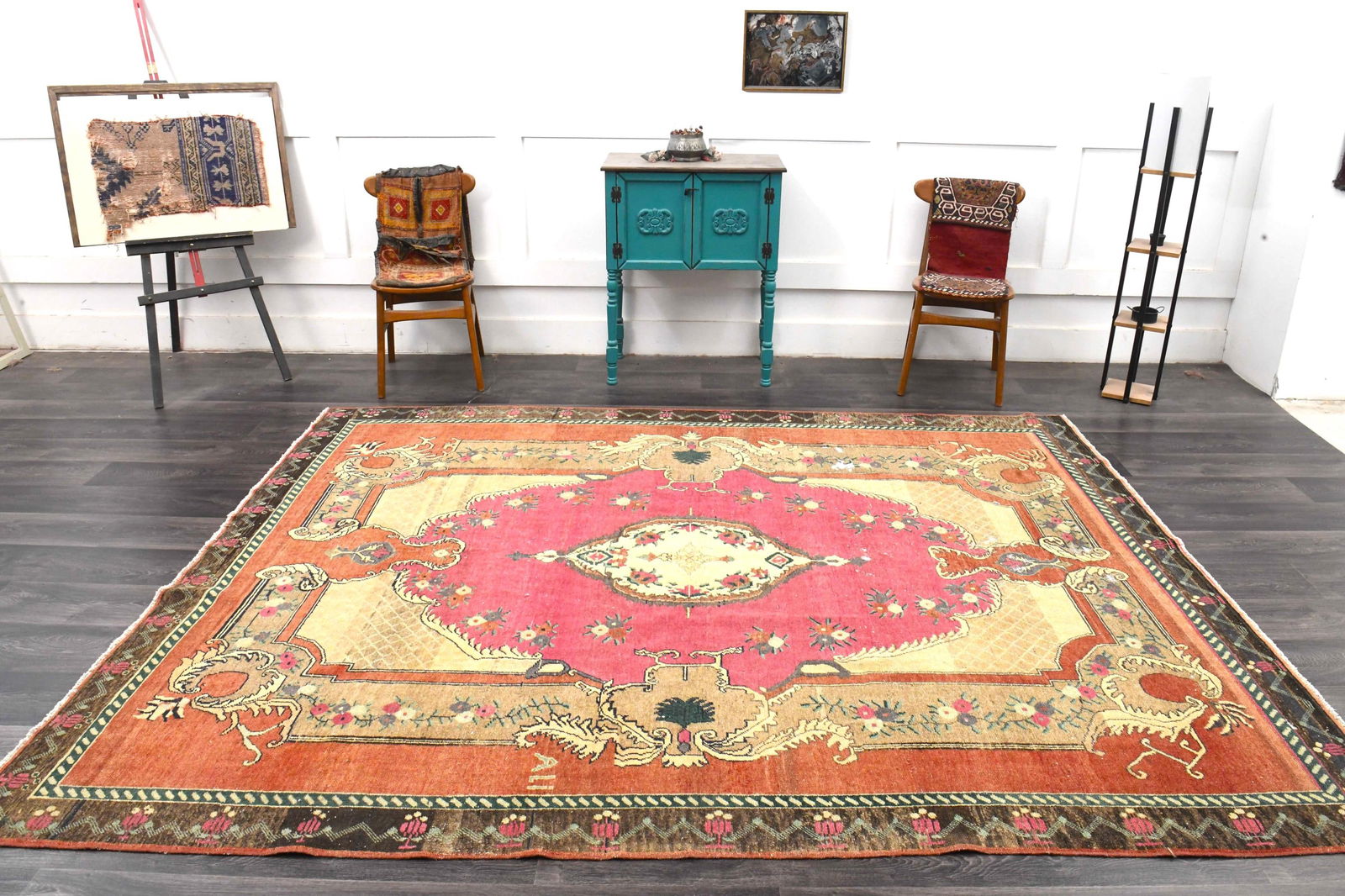 7.4x10.5 ft, VERY SPECIAL TURKISH Area Rug - 12