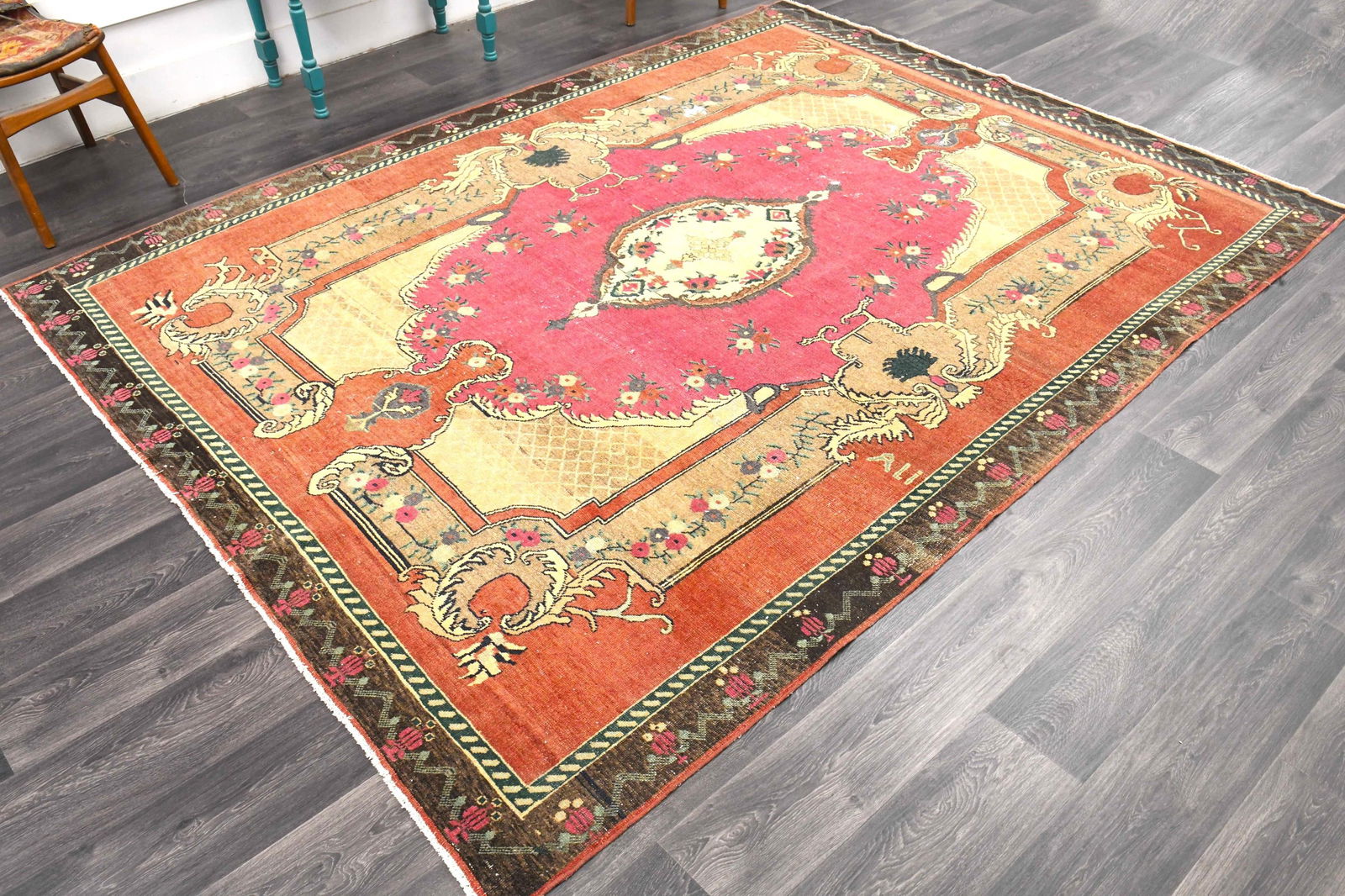7.4x10.5 ft, VERY SPECIAL TURKISH Area Rug - 6