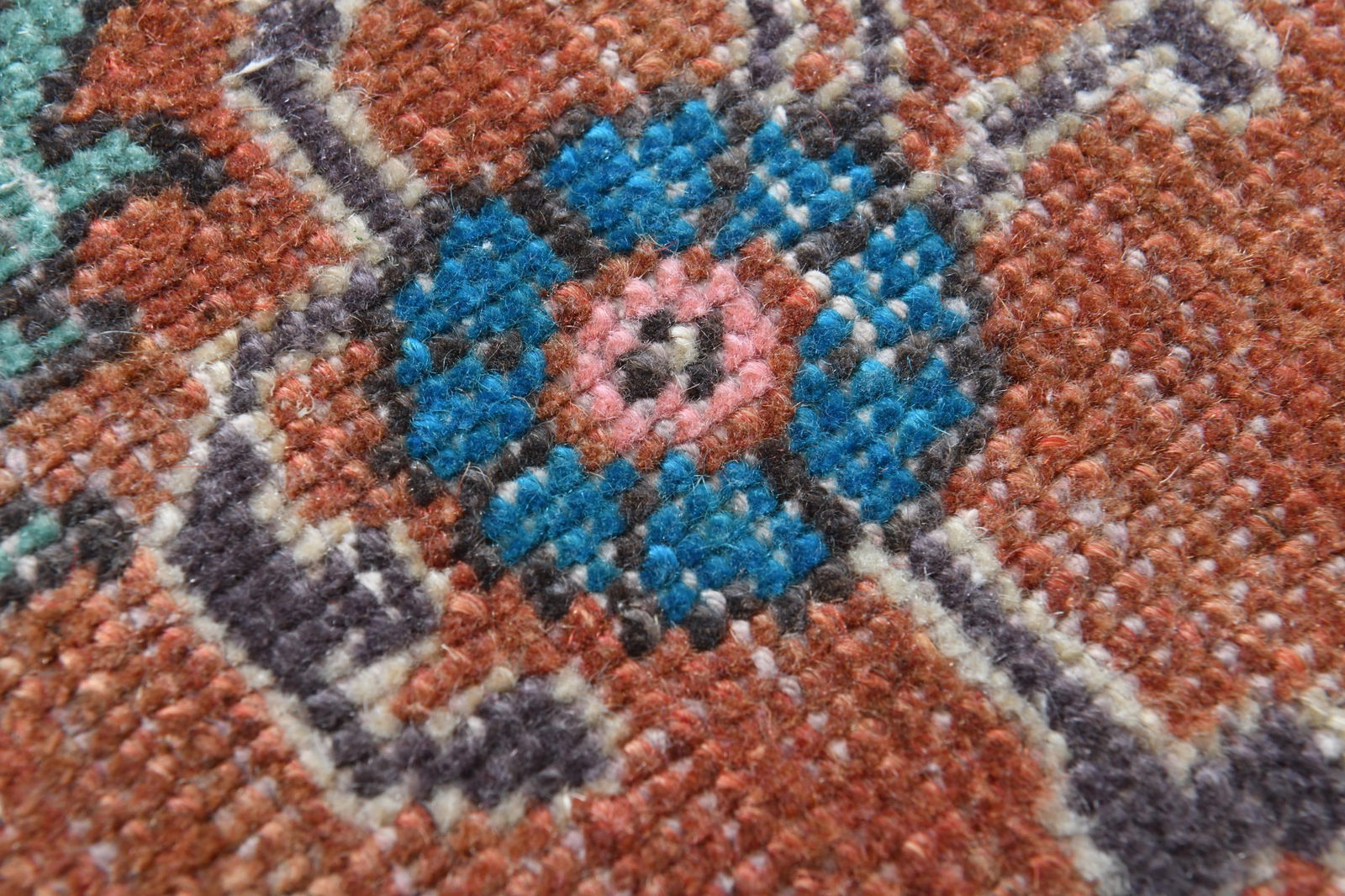 9.6x11.9 ft, ORANGE PALACE RUG - 6