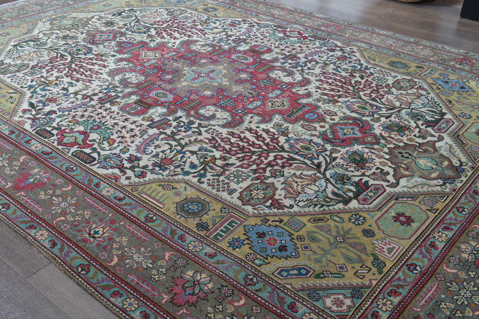 7'9x11'2 ft, OVERSIZED PERSIAN RUG - 18