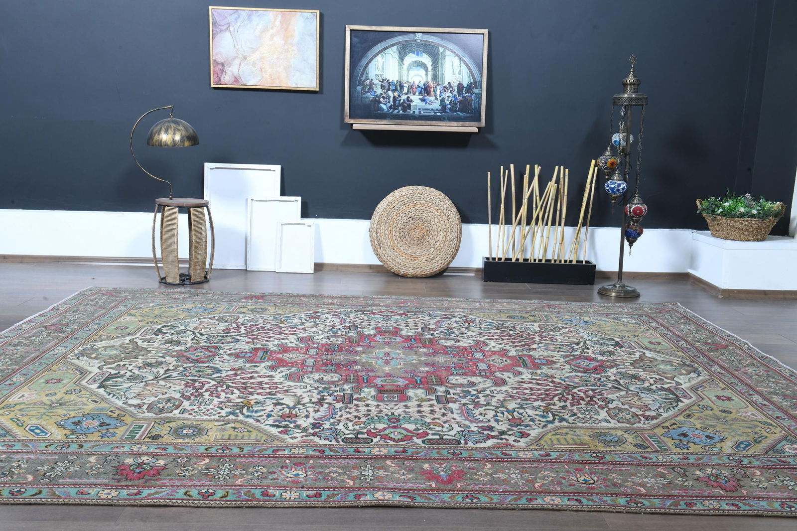 7'9x11'2 ft, OVERSIZED PERSIAN RUG - 19