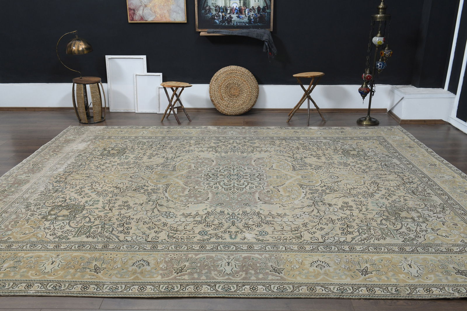 9'5x12'4 ft, ORANGE OVERSIZED DÉCOR - 19