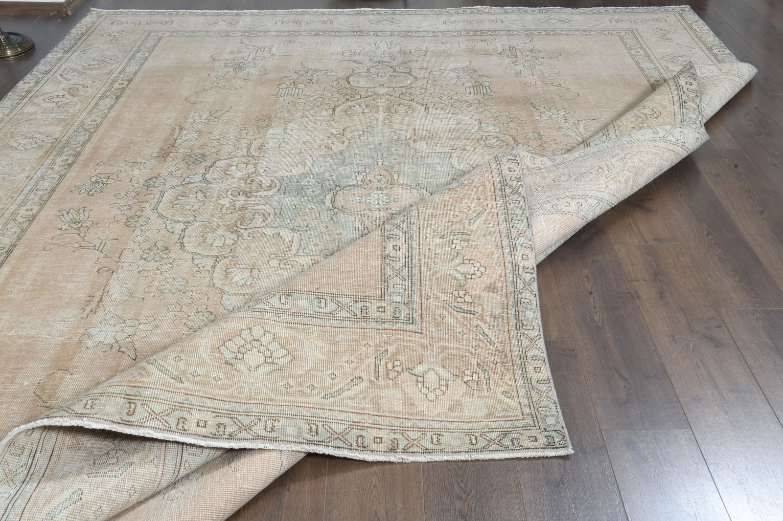8.3x11.1 ft, TURKISH AREA RUG: Title: 8.3x11.1 ft, TURKISH AREA RUG Description: This Turkish one-of-a-kind Anatolian Vintage Rug is hand-knotted and handwoven by the most skilled artisans who use pure wool, in muted, natural tones