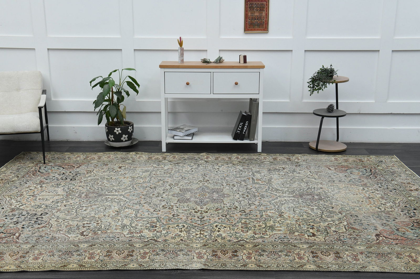 7.6x11.7 ft, OVERSIZED NEUTRAL RUG - 10