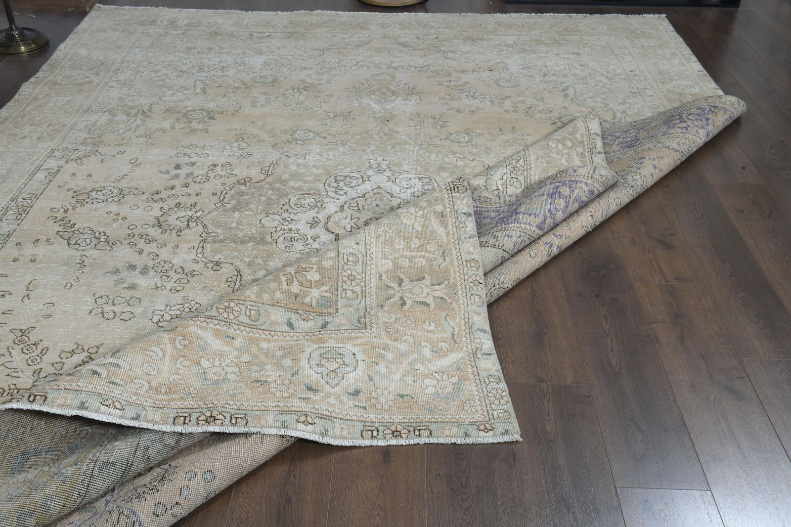 9'3x12'9 ft, OVERSIZED ORANGE BEIGE - 6