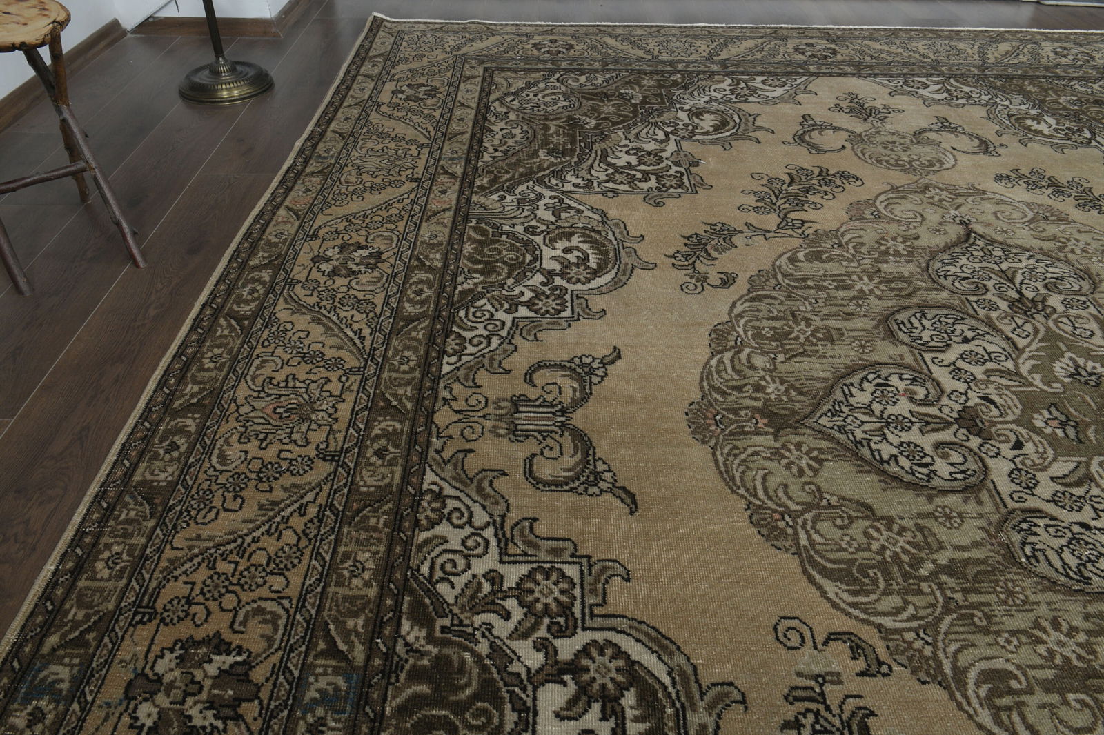 9.8x12.9 ft, OVERSIZED ORANGE BROWN - 4