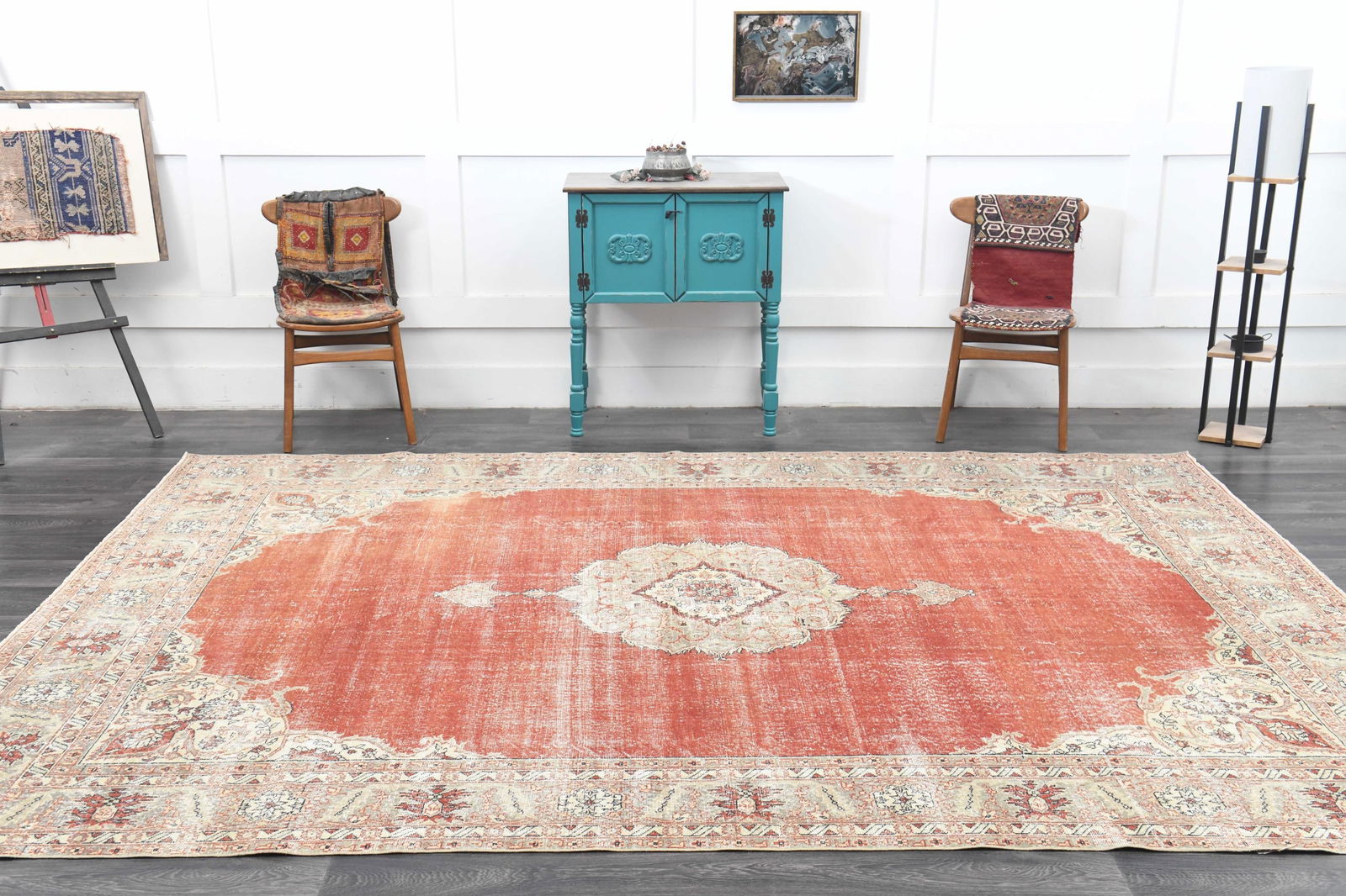 8.6x11.5 ft, ORANGE BEIGE TURKISH - 13