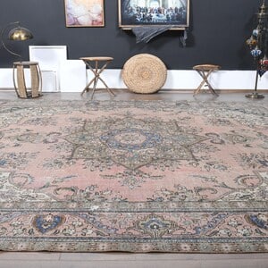 9'8x12'4 ft, PINK PERSIAN RUG, Home Décor - 10