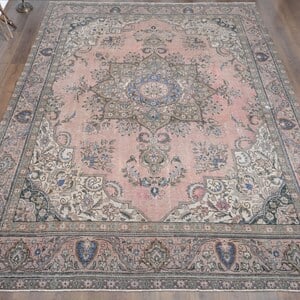 9'8x12'4 ft, PINK PERSIAN RUG, Home Décor - 2