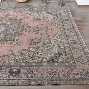 9'8x12'4 ft, PINK PERSIAN RUG, Home Décor - 6