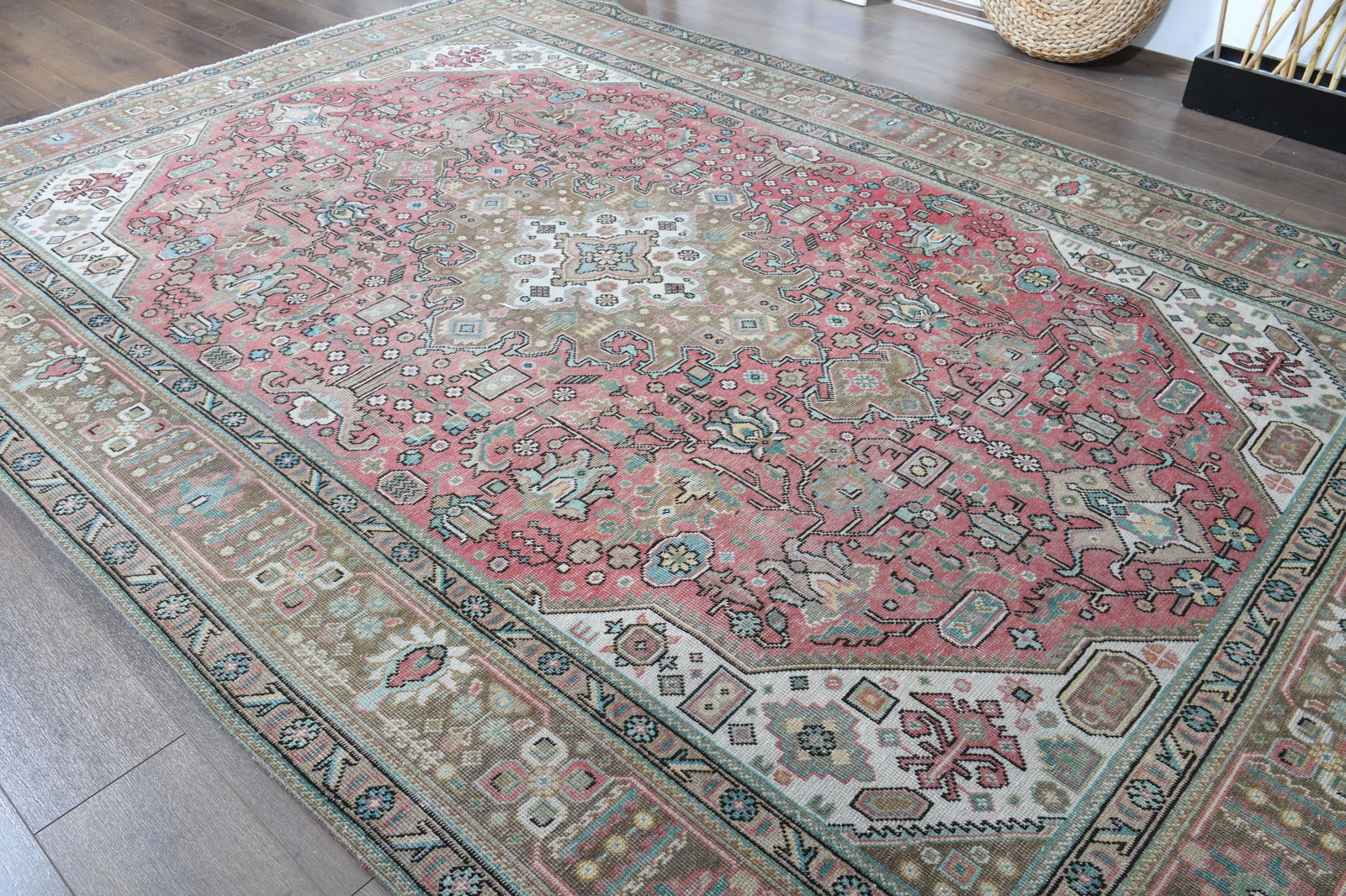 7.7x11 ft, OVERSIZED PINK BROWN - 15