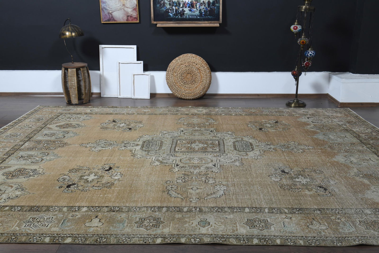 9.5x12.6 ft, VINTAGE PERSIAN RUG - 10