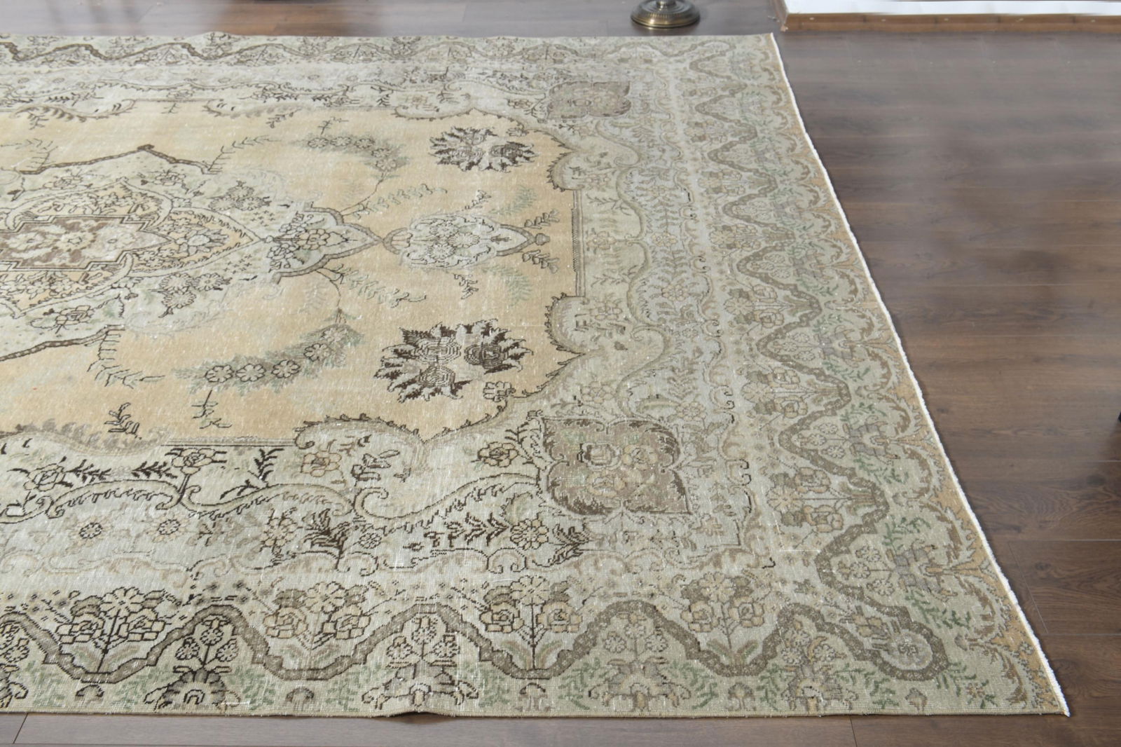 8'7x12'3 ft, PERSIAN OVERSIZED RUG, Orange Beige - 15