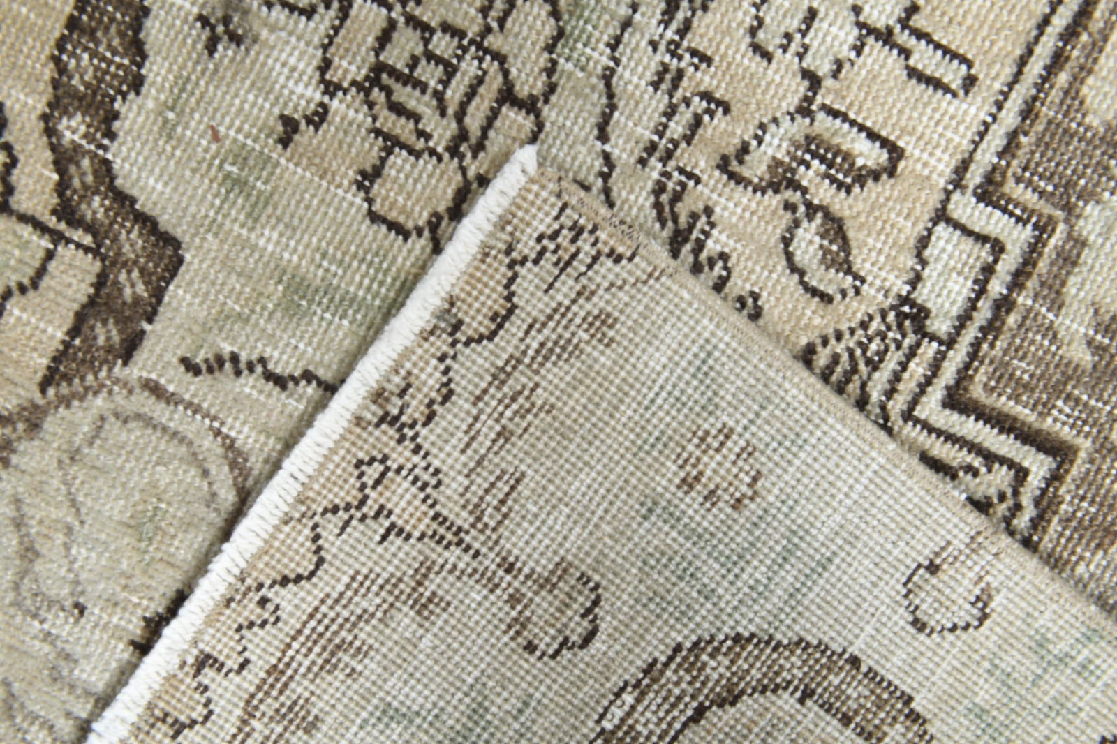 8'7x12'3 ft, PERSIAN OVERSIZED RUG, Orange Beige - 3