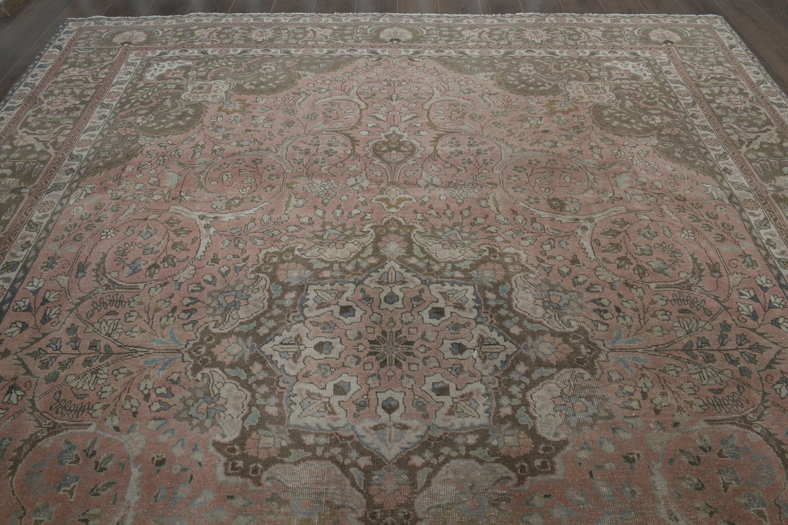 9.6x12 ft, PINK TURKISH RUG - 5