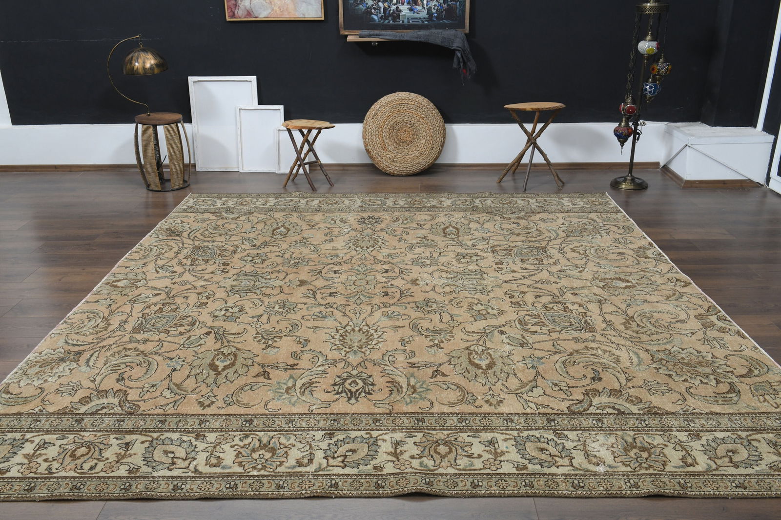 9'3x9'9 ft, UNIQUE PERSIAN RUG - 3