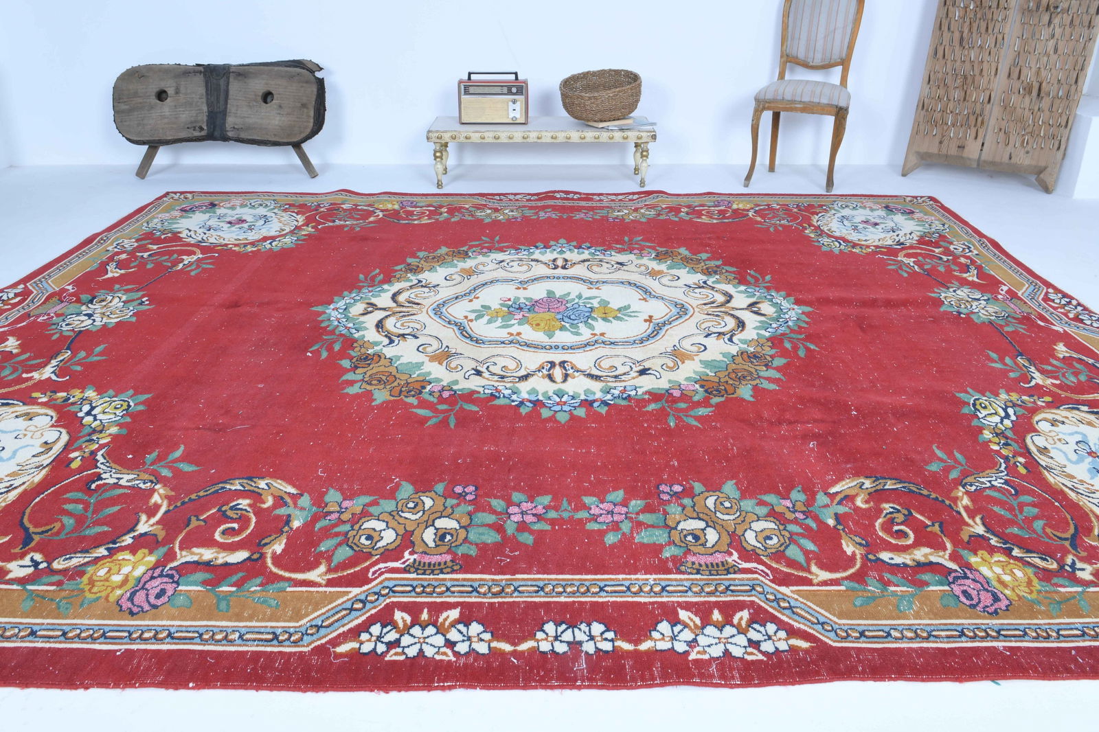 9.7x11.8 ft, VINTAGE Rug, TURKISH - 5
