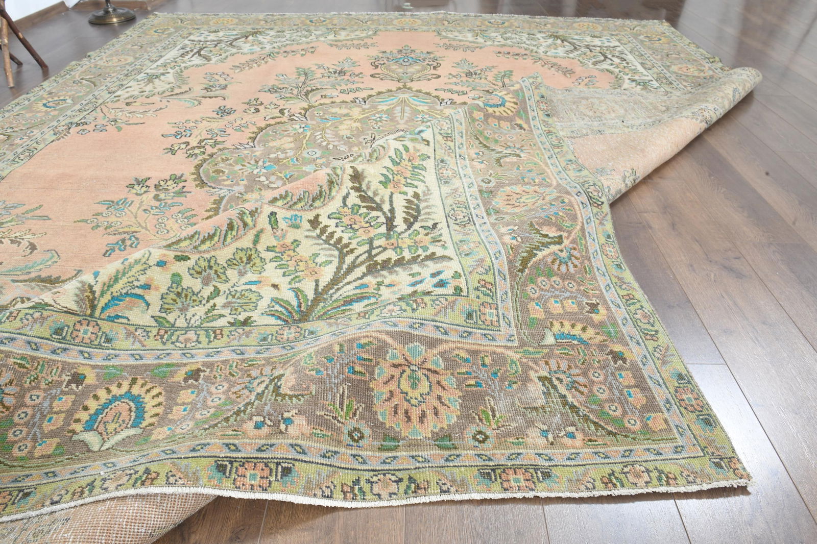 9.5x12.6 ft, OVERSIZED ORANGE BROWN - 14